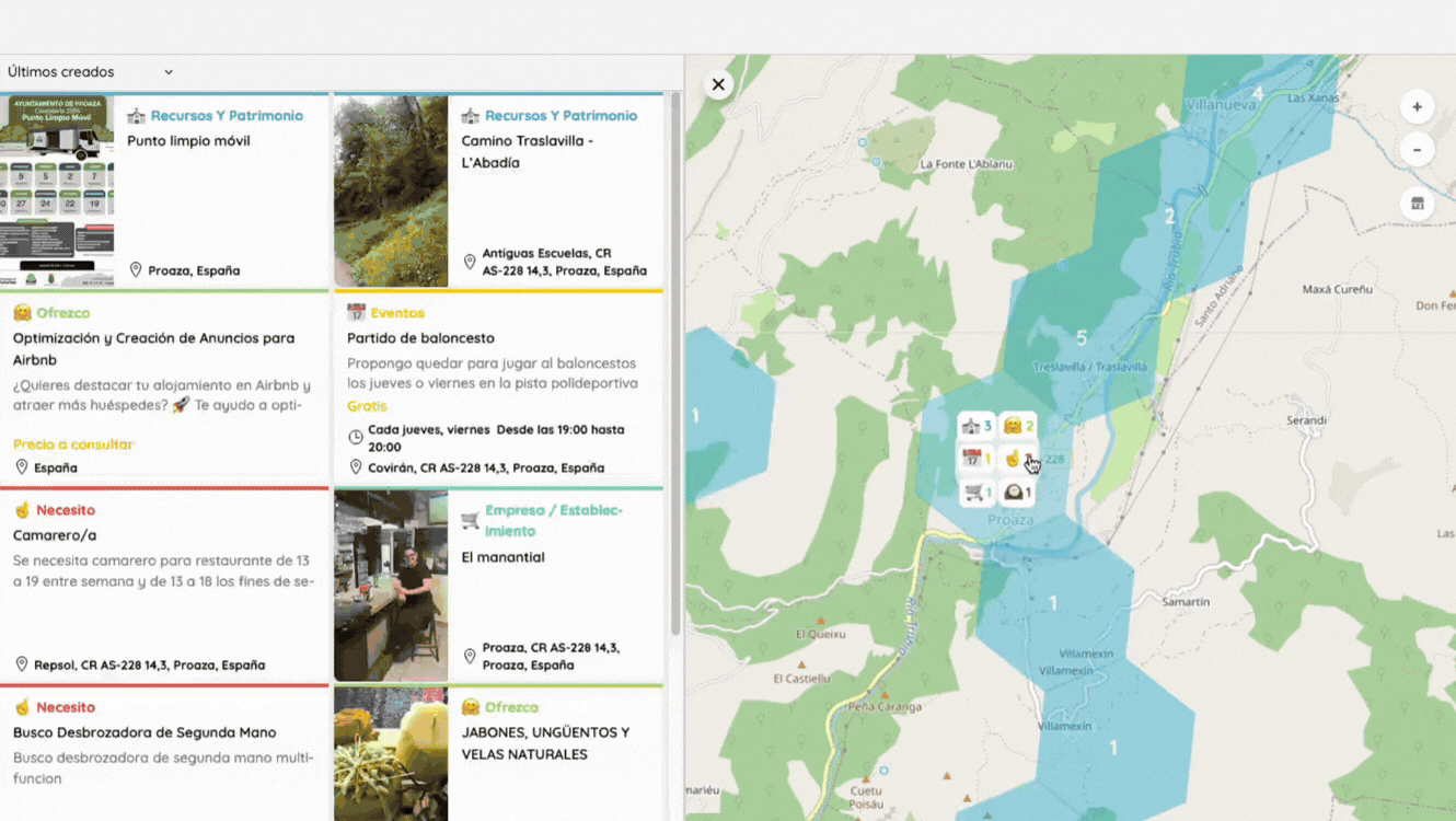 Publicación buscando desbrozadora de segunda mano en Proaza