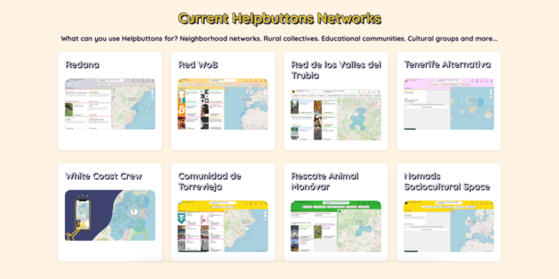 real examples of colaborative networks on helpbuttons